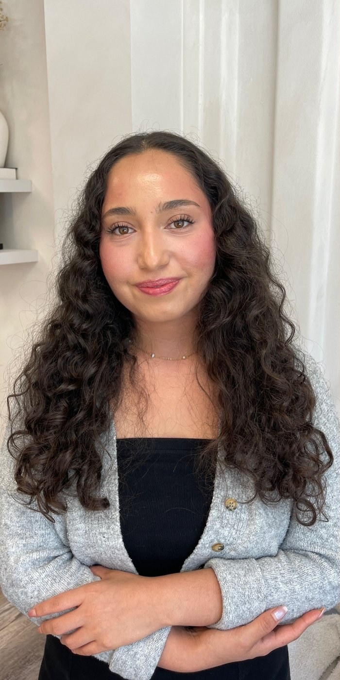 Before a curly cut